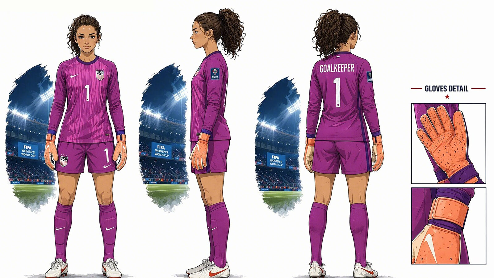 USA goalkeeper design