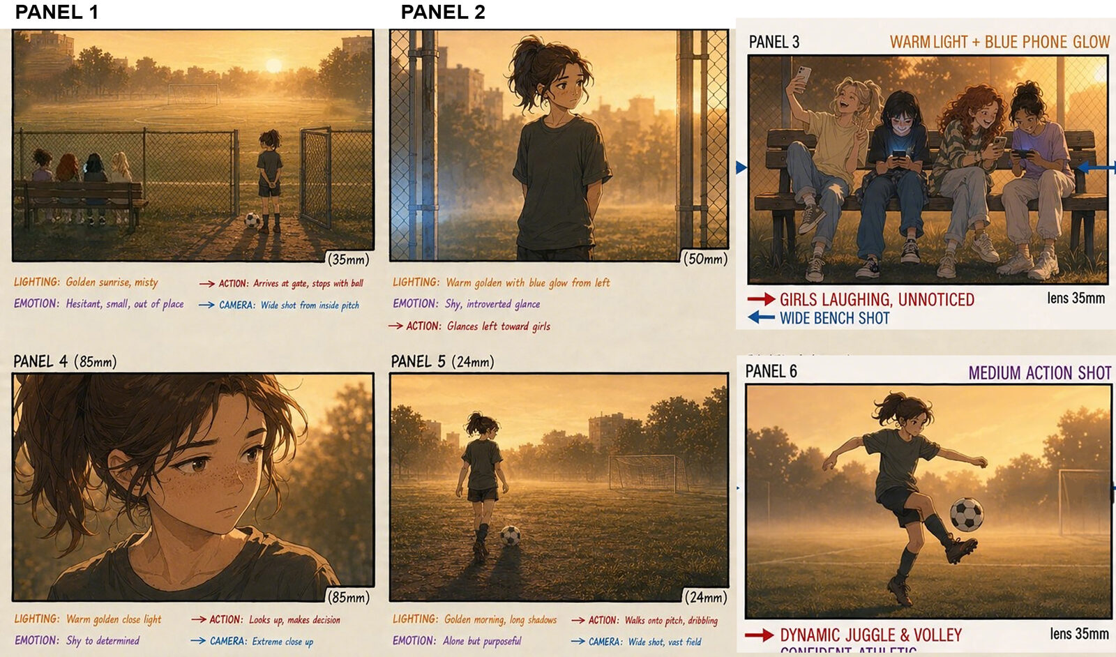 Storyboard — pitch sequence