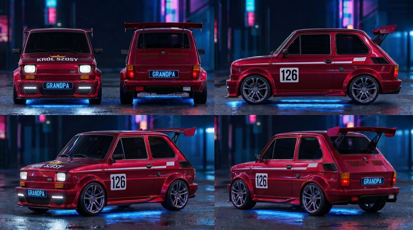 Fiat 126p — 2085 tuned version