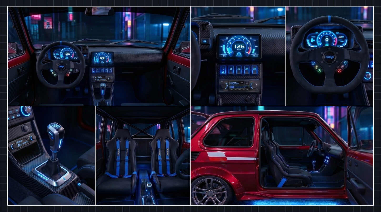 Fiat 126p — 2085 interior