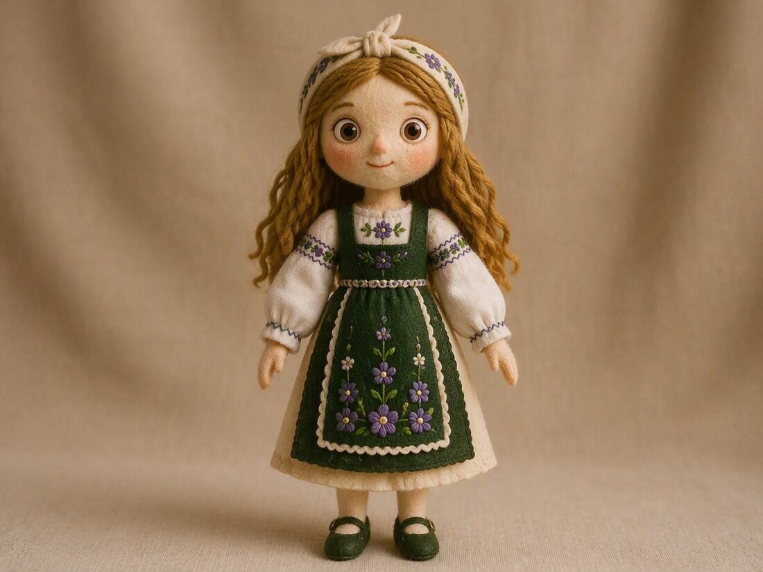 Parzenice — character design, green apron