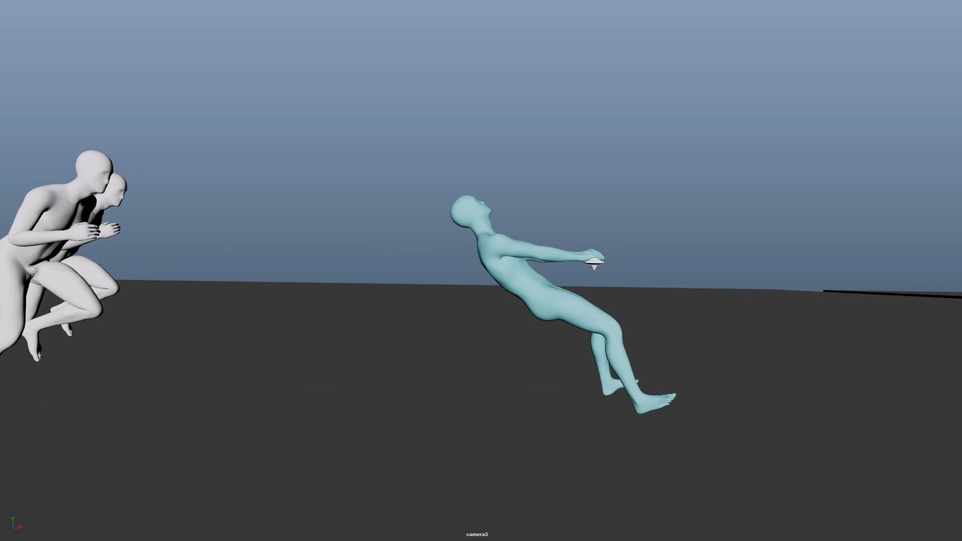 Official 3D reference — approach and jump