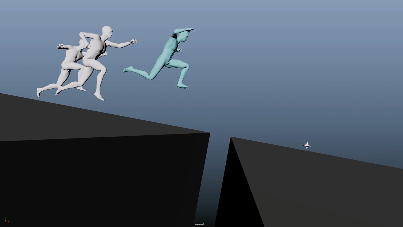 Official 3D reference — mid-air